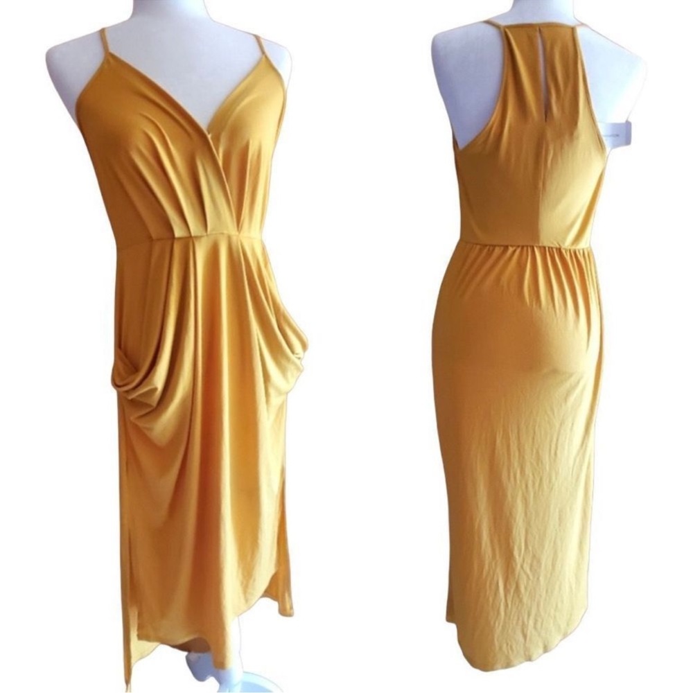 BCBG Yellow Dress w pockets!